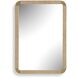 Heinrich 40 X 28 inch Alder Wood and Antique Brass Mirror