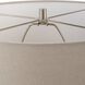 Danala 25.25 inch 150.00 watt Stone Ivory with Dark Gray Undertones and Brushed Nickel Table Lamp Portable Light