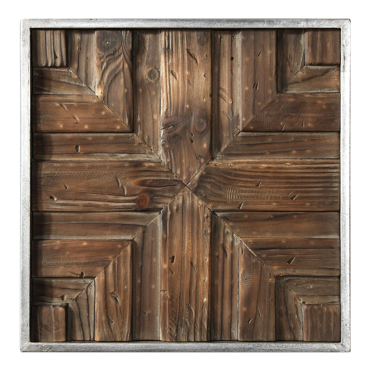 Bryndle Rustic Distressed Fir Wood Wooden Wall Art
