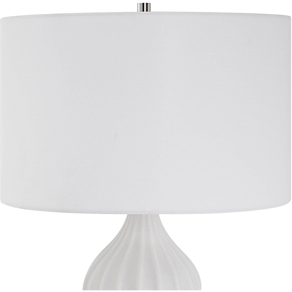 Antoinette 28 inch 150.00 watt Granulated Marble and Polished Nickel Table Lamp Portable Light