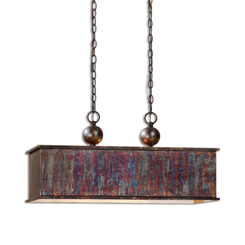 Albiano 2 Light 28 inch Oxidized Bronze Pendant Ceiling Light
