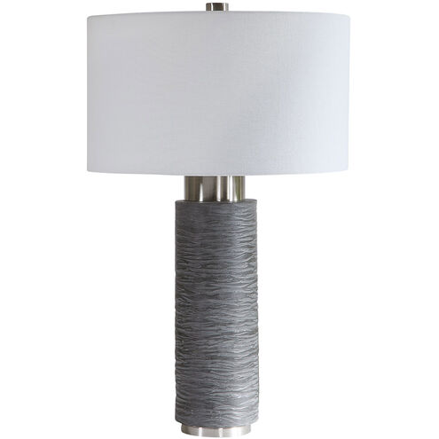 Strathmore 28 inch 150 watt Stone Gray Table Lamp Portable Light
