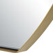 Cabell 32 X 24 inch Brushed Brass Mirror