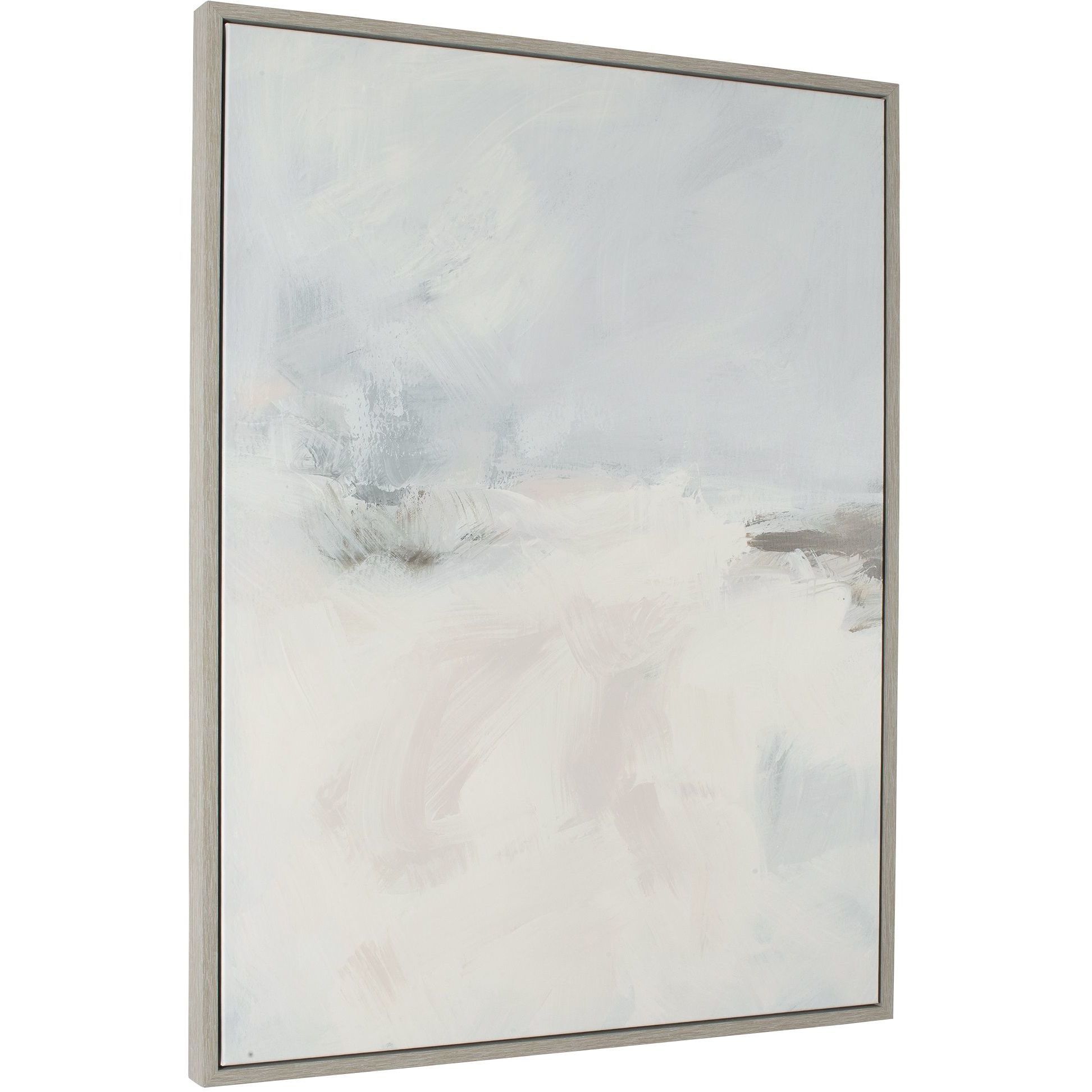Simple Serenity Neutrals and Brown and Pink Framed Abstract Art