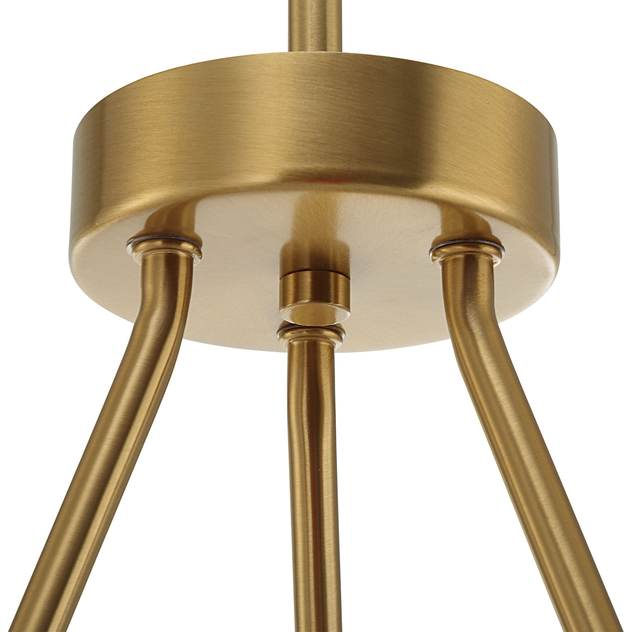 Oviform 6 Light 30.25 inch Warm Brass Chandelier Ceiling Light