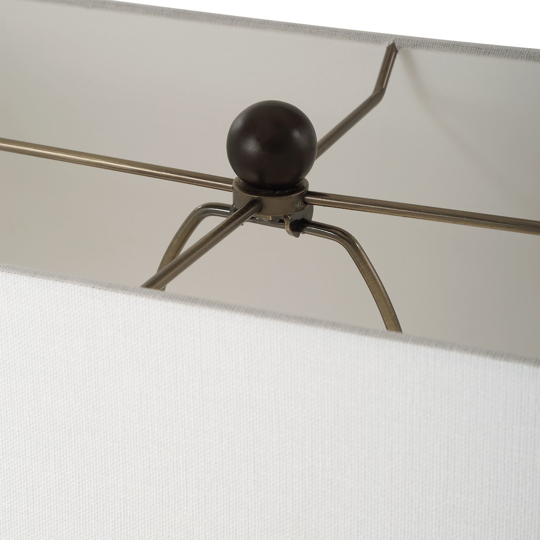 Fork In The Road 64 inch 150.00 watt Warm Dark Bronze and Beige Travertine Floor Lamp Portable Light