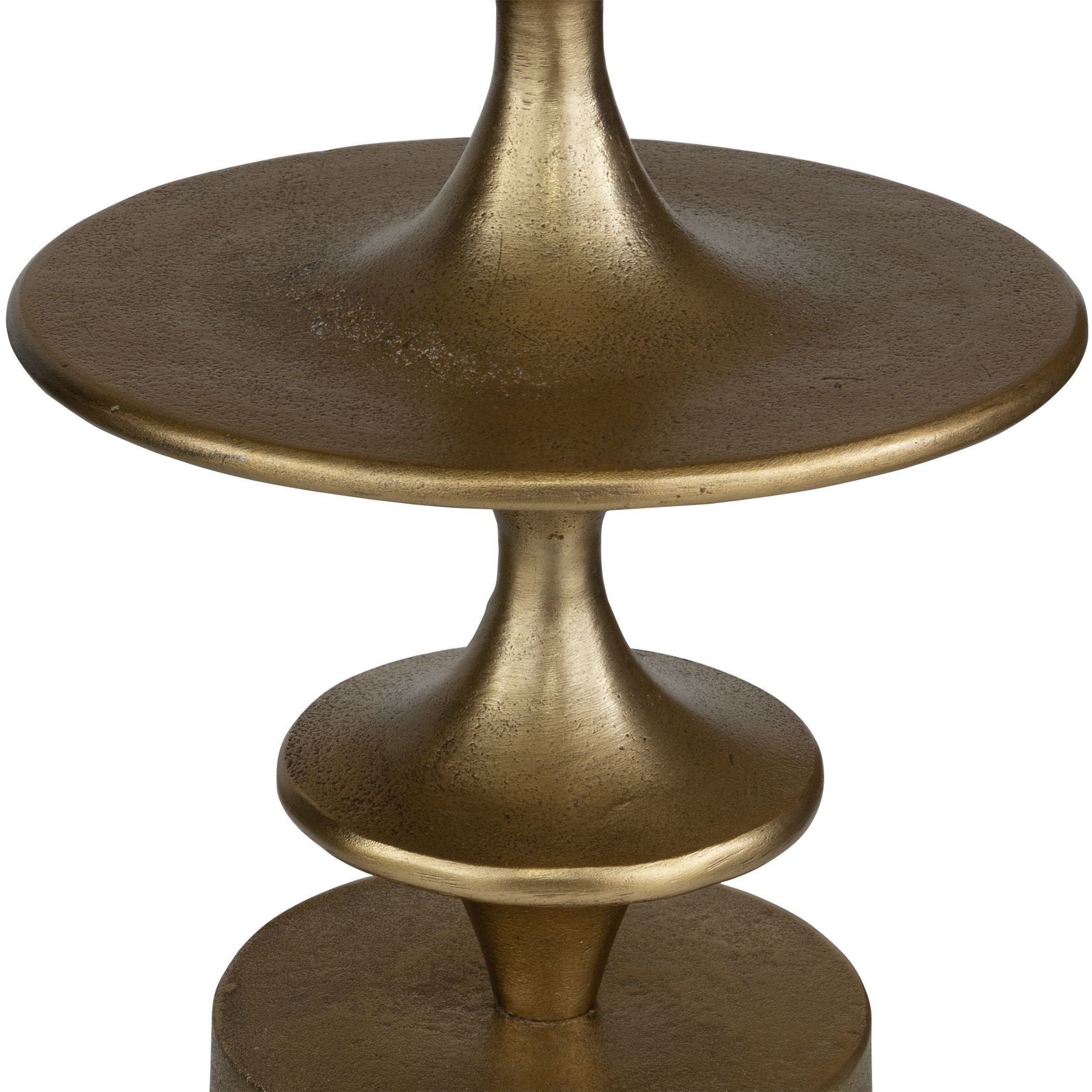 Flight 23.5 X 16 inch Antique Brass Accent Table