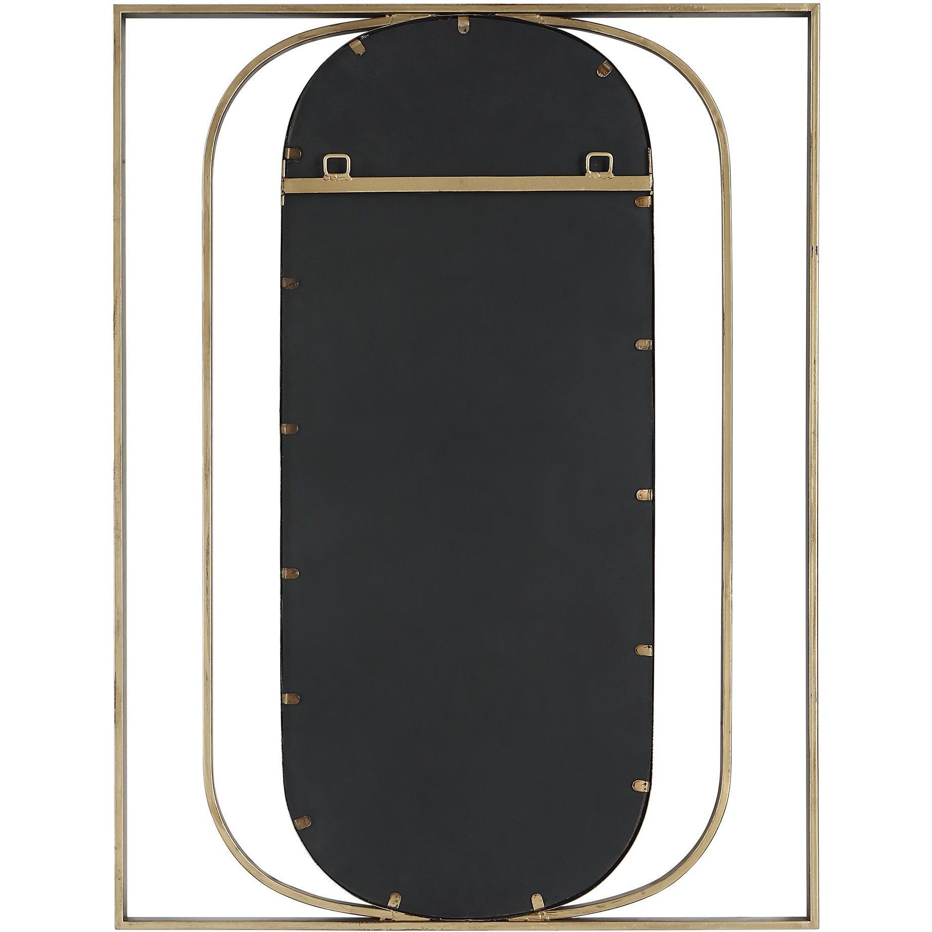 Replicate 40 X 30 inch Antiqued Gold Mirror