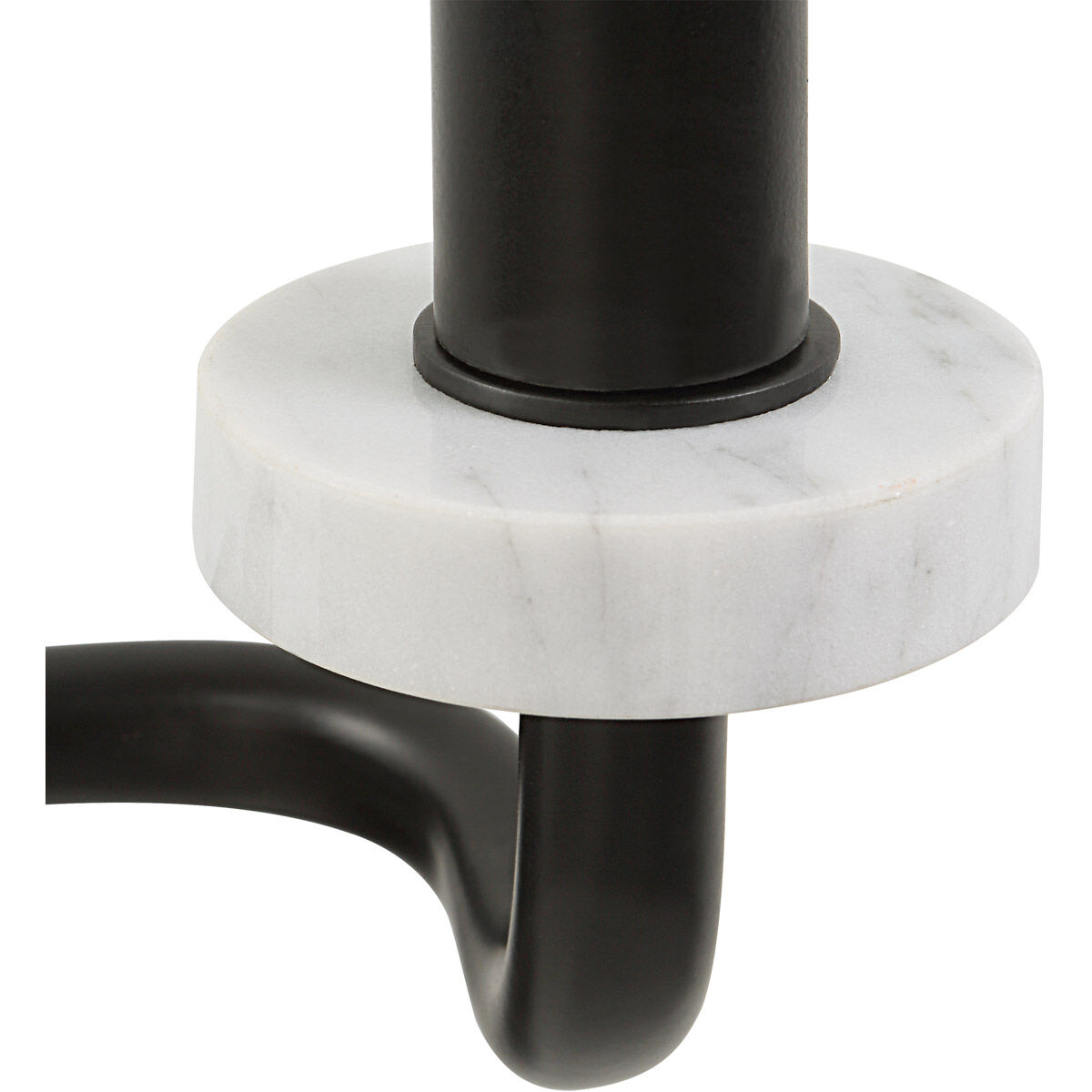 Ebony Elegance 2 Light 12 inch Matte Black and White Marble Sconce Wall Light