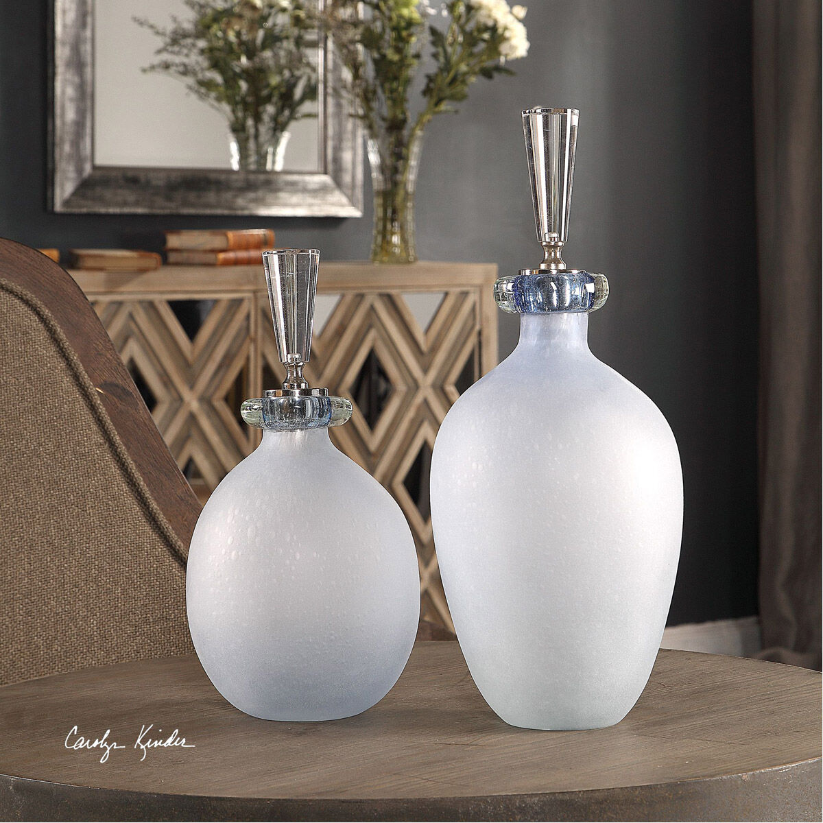 Leah 16 X 7 inch Decorative Bottles, Set of 2