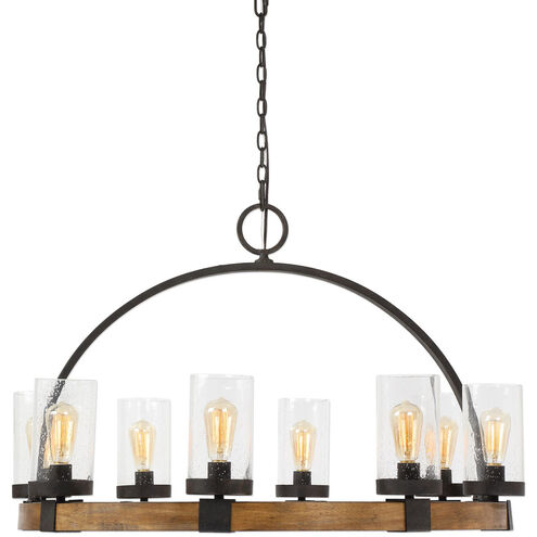 Atwood 8 Light 39 inch Manhattan Finish Pendant Ceiling Light 