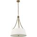 Andalucia 4 Light 24 inch Matte Brushed Gold Pendant Ceiling Light