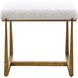 Midas Antique Gold and Driftwood Bench, Small
