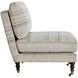 Chatsworth Boucle and Walnut and Brass Accent Chair