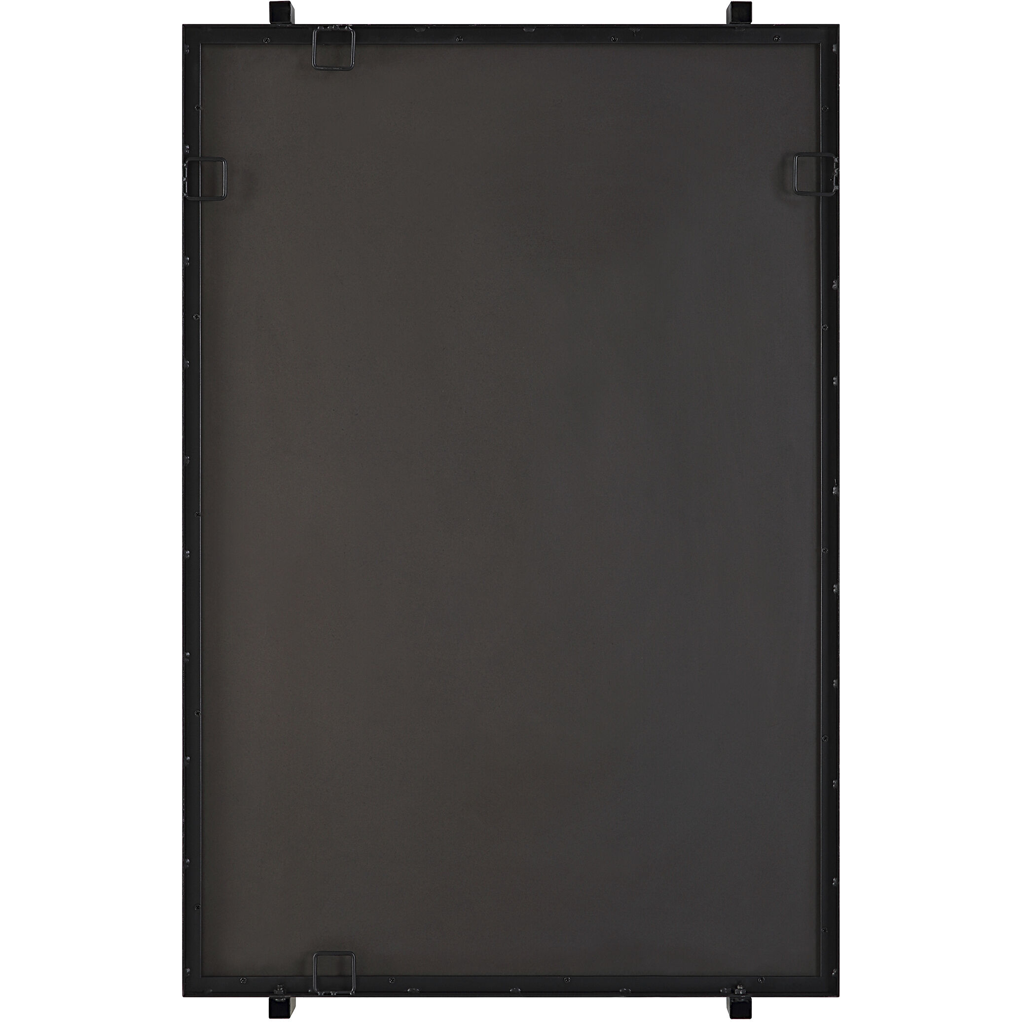 Ladonna 37.38 X 24.25 inch Matte Black and Acrylic Rods Mirror