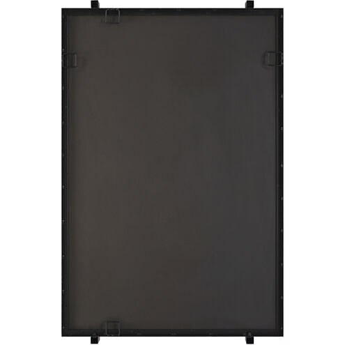 Ladonna 37.38 X 24.25 inch Matte Black and Acrylic Rods Mirror