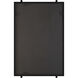 Ladonna 37.38 X 24.25 inch Matte Black and Acrylic Rods Mirror