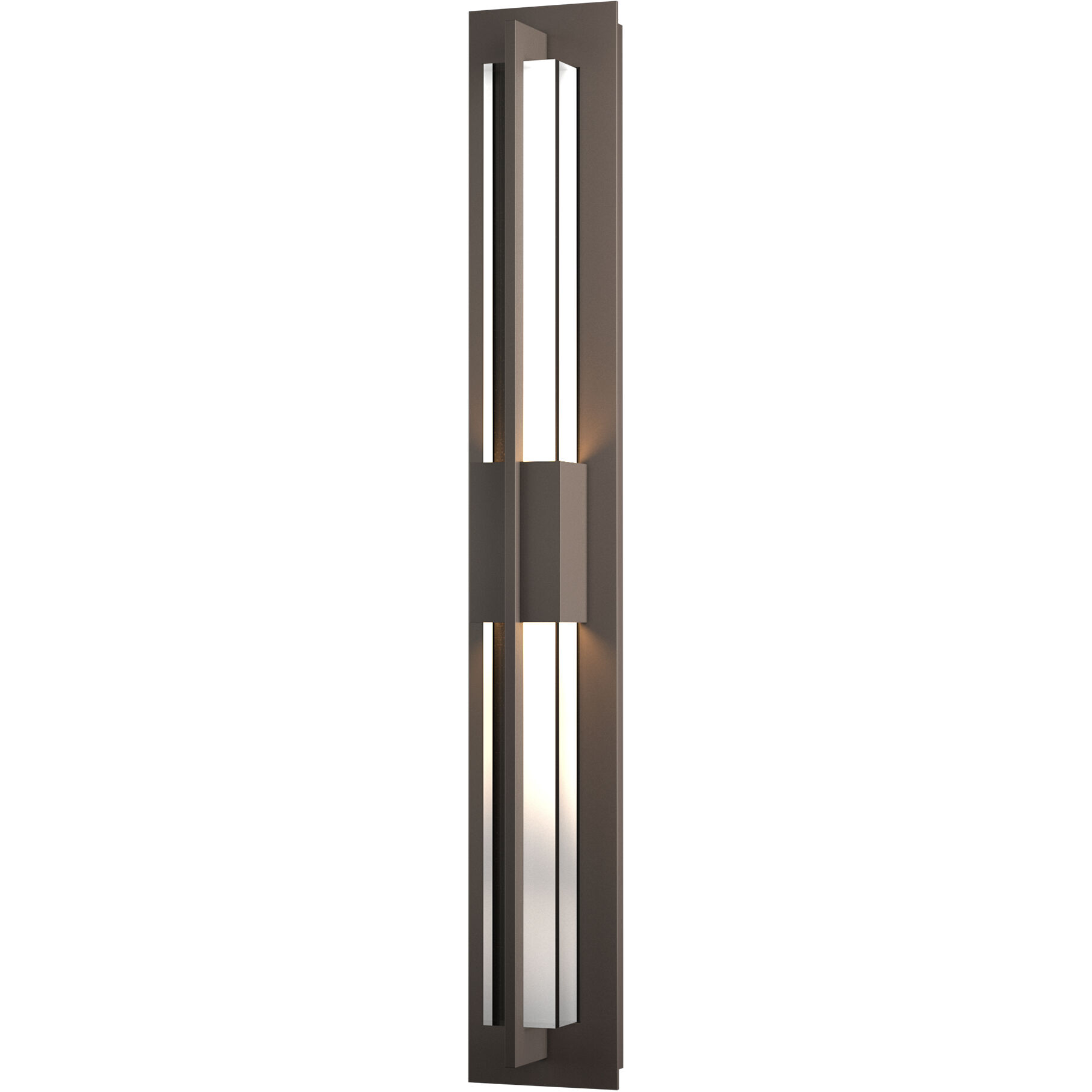 Double Axis LED 37.8 inch Coastal Dark Smoke Outdoor Sconce, Large
