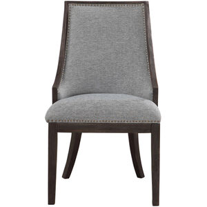 Janis Light Denim and Ebony Stain Accent Chair