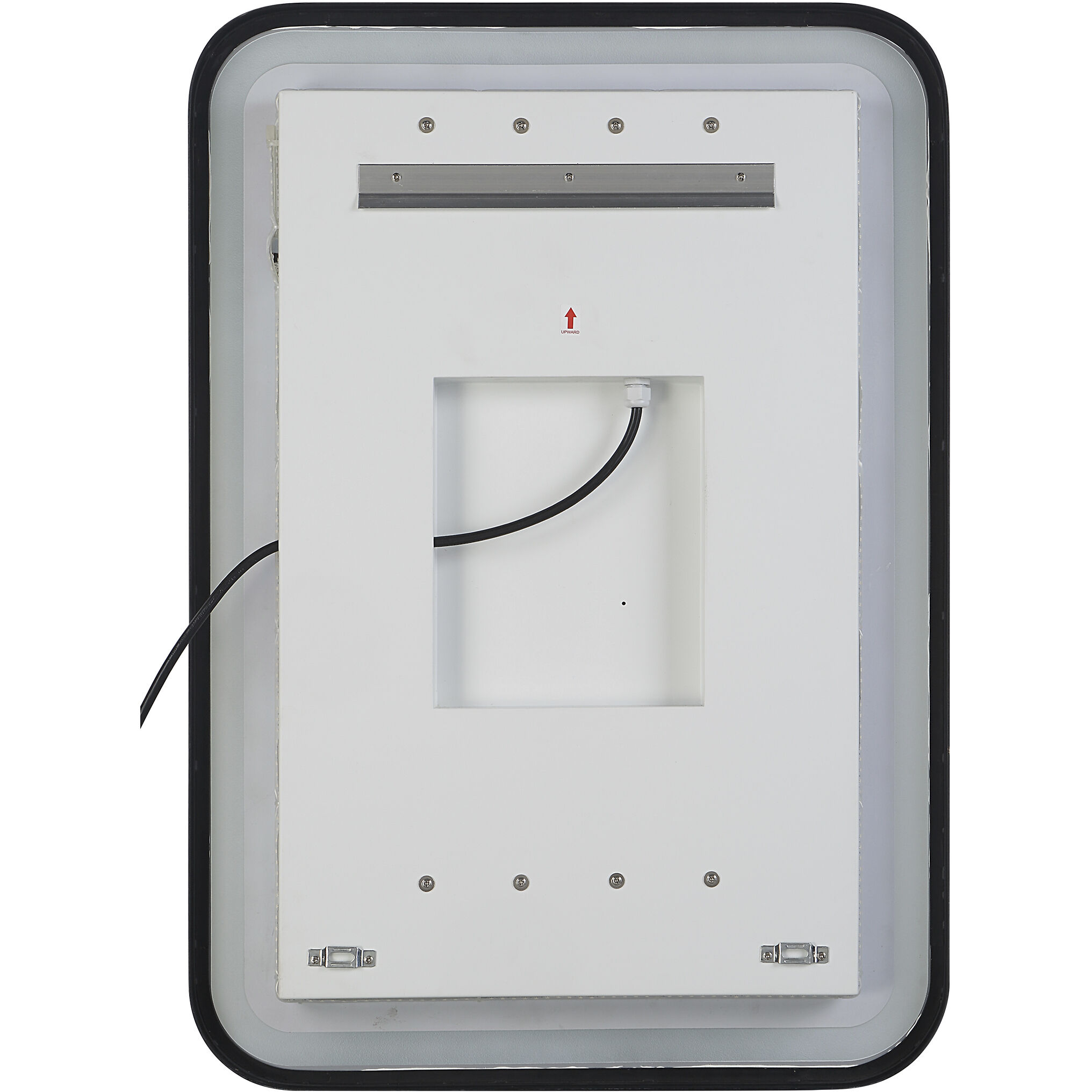 Crofton 32 X 22 inch Satin Black Vanity Mirror