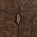 Flores Walnut Stain and Brass 2 Door Cabinet