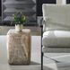 Loophole 18 inch Naturally Suar Wood with Natural Wash Accent Stool