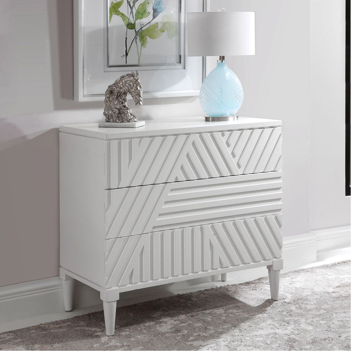 Colby White Drawer Chest
