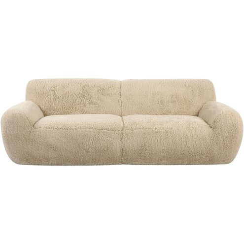 Abide Caramel Toned Faux Sheepskin Sofa