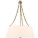 Andalucia 4 Light 24 inch Matte Brushed Gold Pendant Ceiling Light