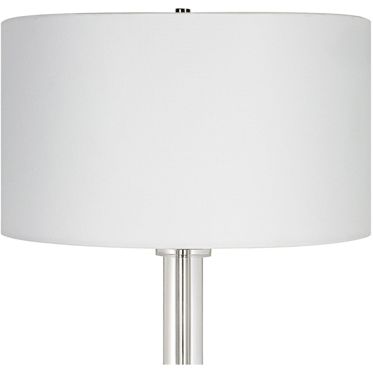 Aurelia 65 inch 150.00 watt Polished Nickel and Crystal Floor Lamp Portable Light