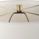 Out Of Time 29.75 inch 150.00 watt Seeded Glass with Gray Flecks and Antiqued Brass Table Lamp Portable Light