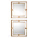 Allick 18 X 18 inch Gold Wall Mirrors, Square, Grace Feyock