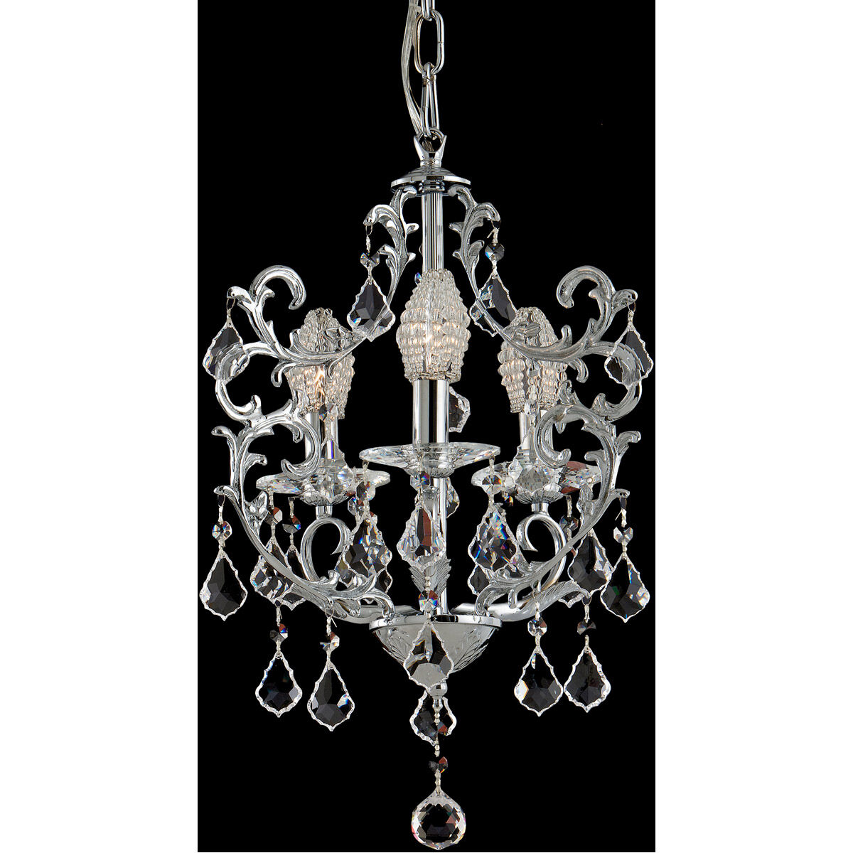 Springdale 3 Light 16 inch Polished Chrome Chandelier Ceiling Light