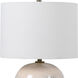Durango 18 inch 100.00 watt Terra Cotta Rust and Crackled Aged White Glaze Accent Lamp Portable Light