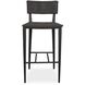 Calbas 42.25 inch Java Black and Mocha Outdoor Bar Stool