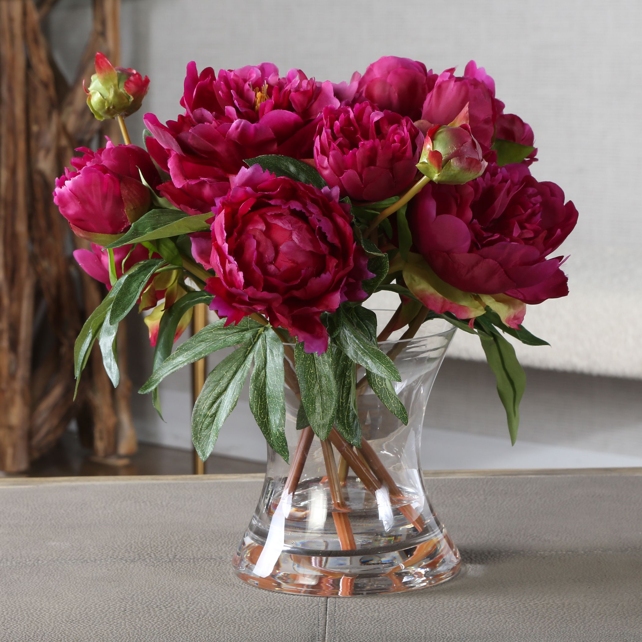 Prima Peony Fuchsia Floral Bouquet