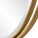 Rhodes 31.88 X 24.25 inch Antiqued Metallic Gold Leaf Mirror