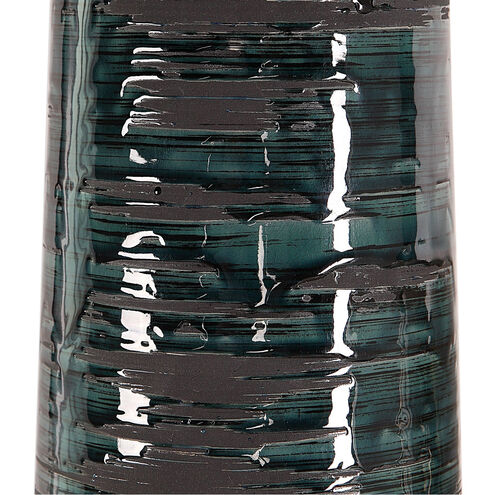Chamila 32 inch 150 watt Aged Teal Glaze with Black Distressing Table Lamp Portable Light