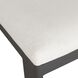 Bolster Back 42.5 inch Java Black and Oyster White Outdoor Bar Stool