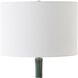 Essex 27.25 inch 150.00 watt Hunter Green Crackled Glaze with Brushed Nickel and Crystal Table Lamp Portable Light