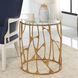 Ritual 25 X 22.05 inch Aged Gold Leaf and Clear Glass Side Table