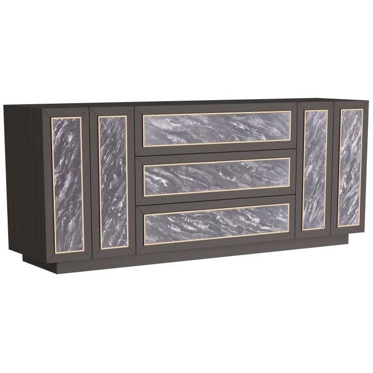 Vernier 72 inch Gray Credenza