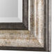 Shefford 43 X 31 inch Antiqued Metallic Silver and Rustic Dark Bronze Wall Mirror