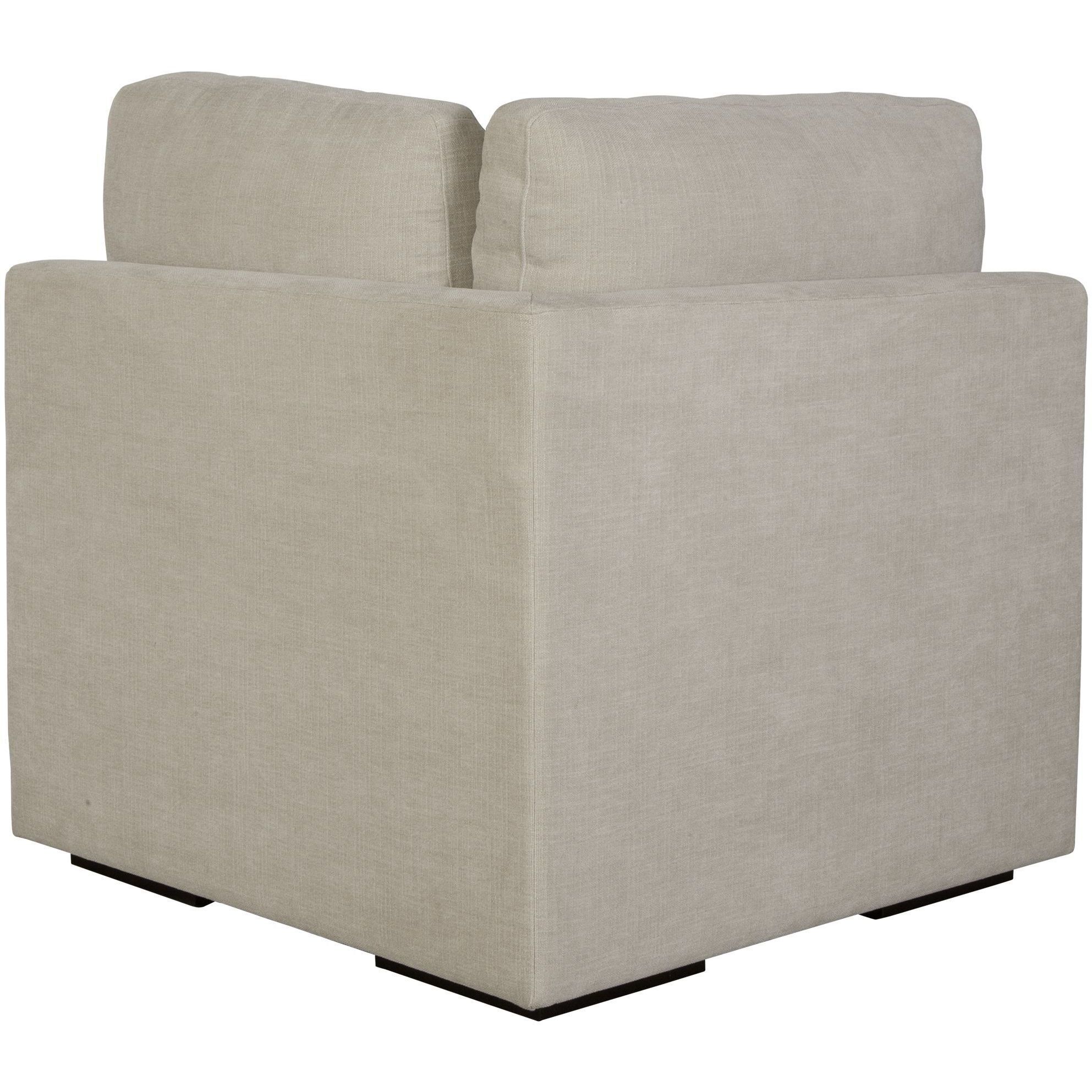 Refuge Light Sand Polyester Sofa, Corner