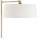 Branch Out 66.5 inch 100.00 watt Antique Brushed Brass and White Marble Floor Lamp Portable Light