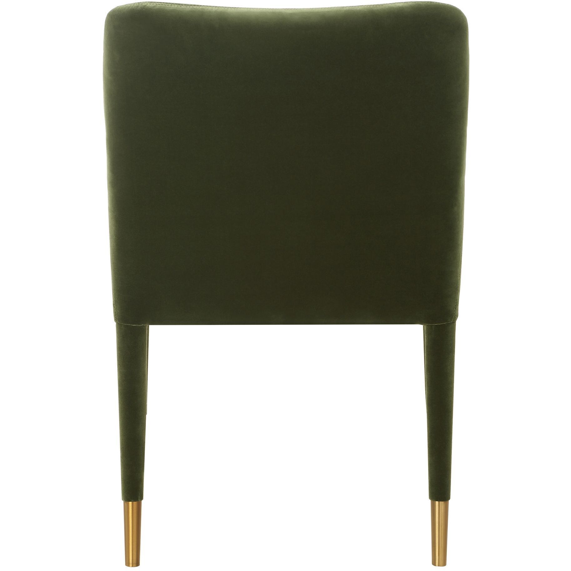 Conifer Brushed Brass and Moss Green Dining Chair