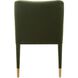 Conifer Brushed Brass and Moss Green Dining Chair