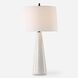 Loire 35.75 inch 150.00 watt Cream-Ivory Drip Glaze and Matte Black Table Lamp Portable Light