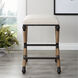 Firth 28 inch Rustic Iron and Natural Fiber Rope with Oatmeal Counter Stool