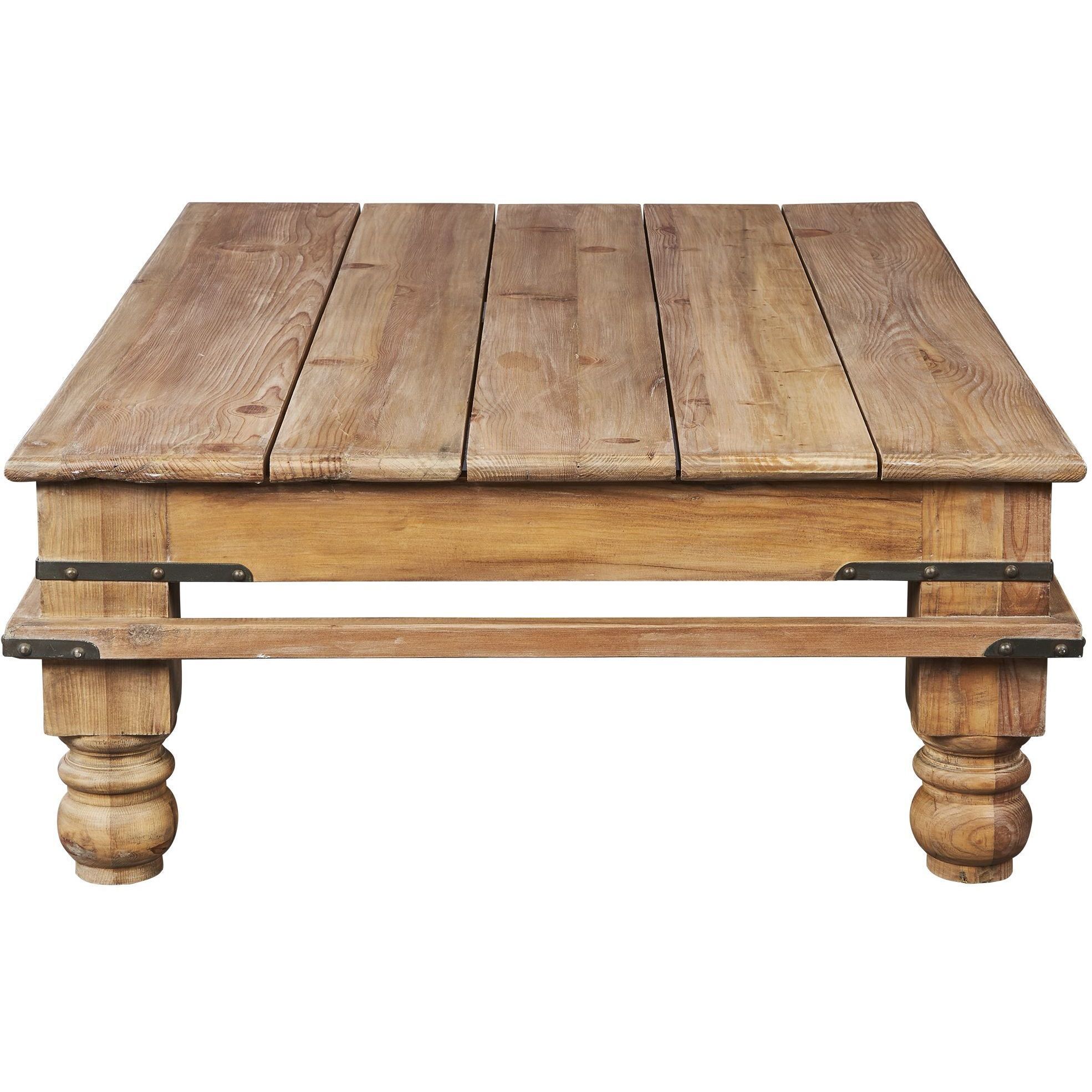 Dark pine store coffee table